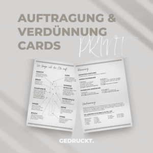 AUFTRAGUNG & VERDÜNNUNG CARD BUNDLE PRINTED